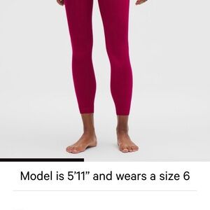 lululemon Raspberry Align leggings